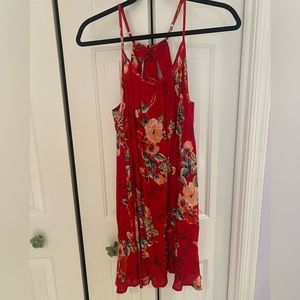 Band of Gypsies - Briar Floral Ruffle Hem Dress